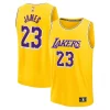 Versatile Incantevole LeBron James Los Angeles Lakers Youth Fast Break Replica Player Jersey Icon Edition Gold