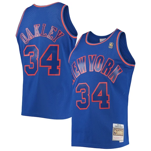 Moderno Comodo Classico Charles Oakley New York Knicks 1996/97 Hardwood Classics Swingman Jersey Blue