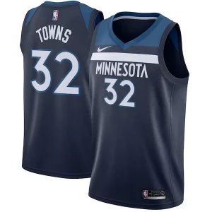 Meraviglioso Classico Karl Anthony Towns Minnesota Timberwolves Nike Swingman Jersey Navy Icon Edition