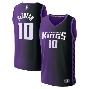 Fantastico Gorgeous DeMar DeRozan Sacramento Kings Fast Break Replica Jersey Statement Edition Purple