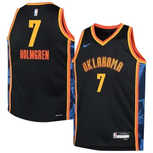 Moderno Chet Holmgren Oklahoma City Thunder Nike Youth 2024/25 Swingman Player Jersey City Edition Black