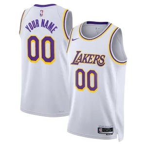 Fascinante Prestigioso Moderno Los Angeles Lakers Nike Unisex Swingman Custom Jersey White Association Edition
