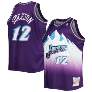 Incantevole Raffinato John Stockton Utah Jazz Big & Tall Hardwood Classics 1996/97 Swingman Jersey Purple