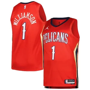 Sofisticato Zion Williamson New Orleans Pelicans Jordan Brand Swingman Player Jersey Statement Edition Red