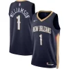 Accattivante Splendido Attraente Zion Williamson New Orleans Pelicans Nike Unisex Swingman Jersey Icon Edition Navy/White