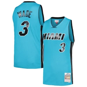 Incantevole Dwyane Wade Miami Heat Hardwood Classics 2005/06 Tropical Swingman Jersey Blue