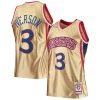 Carino Pratico Lussuoso Allen Iverson Philadelphia 76ers 75th Anniversary 1996/97 Hardwood Classics Swingman Jersey Gold
