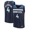 Versatile Duraturo Rob Dillingham Minnesota Timberwolves Youth 2024 NBA Draft Fast Break Player Jersey Icon Edition Navy