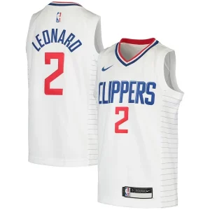 Prestigioso Kawhi Leonard LA Clippers Nike Youth 2020/21 Swingman Jersey Association Edition White/Royal
