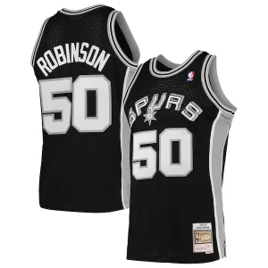 Prestigioso Comodo David Robinson San Antonio Spurs 1991/92 Hardwood Classics Swingman Jersey Black