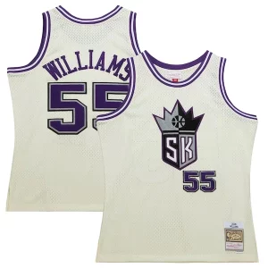 Fantastico Duraturo Jason Williams Sacramento Kings Chainstitch Swingman Jersey Cream