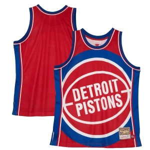 Incantevole Moderno Detroit Pistons Hardwood Classics Blown Out Fashion Jersey Red