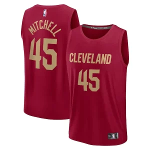Magnifico Attraente Comodo Donovan Mitchell Cleveland Cavaliers Youth Fast Break Replica Player Jersey Icon Edition Wine
