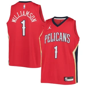 Carino Splendido Zion Williamson New Orleans Pelicans Jordan Brand Youth 2020/21 Swingman Player Jersey Statement Edition Red