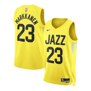 Magnifico Bellissimo Gorgeous Lauri Markkanen Utah Jazz Nike Unisex Swingman Jersey Icon Edition Gold