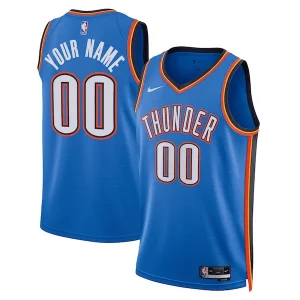 Duraturo Eccezionale Delizioso Oklahoma City Thunder Nike Unisex Swingman Custom Jersey Blue Icon Edition