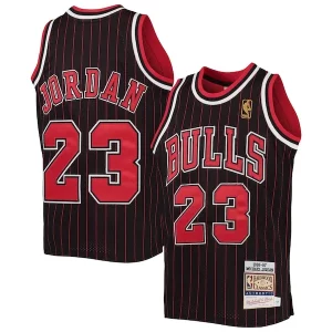 Meraviglioso Magnifico Raffinato Michael Jordan Chicago Bulls Youth 1996 97 Hardwood Classics Authentic Jersey Black/Red/Red/White