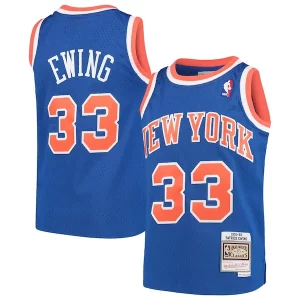 Fascinante Classico Patrick Ewing New York Knicks Youth Hardwood Classics Swingman Throwback Jersey Blue
