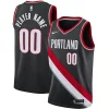 Classico Portland Trail Blazers Nike Swingman Custom Jersey Black Icon Edition