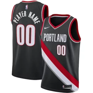 Classico Portland Trail Blazers Nike Swingman Custom Jersey Black Icon Edition