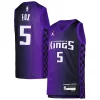 Cool Accattivante De'Aaron Fox Sacramento Kings Jordan Brand Youth Swingman Jersey Statement Edition Purple