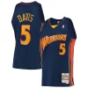 Cool Baron Davis Golden State Warriors 2006/07 Hardwood Classics Swingman Jersey Navy