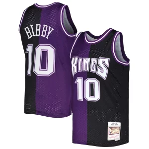 Splendido Mike Bibby Sacramento Kings Hardwood Classics 2001/02 Split Swingman Jersey Purple/Black