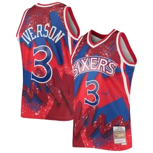Trendy Allen Iverson Philadelphia 76ers Hardwood Classics 1996/97 Hyper Hoops Swingman Jersey Red