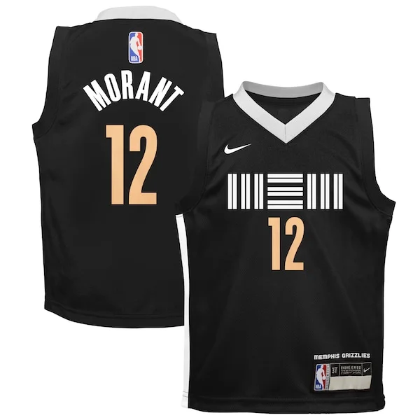 Meraviglioso Prestigioso Accattivante Ja Morant Memphis Grizzlies Nike Preschool Swingman Replica Jersey City Edition Black