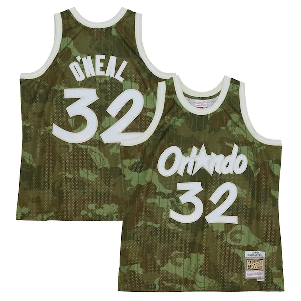 Resistente Robusto Shaquille O'Neal Orlando Magic Hardwood Classics 1994/95 Ghost Green Swingman Jersey Camo