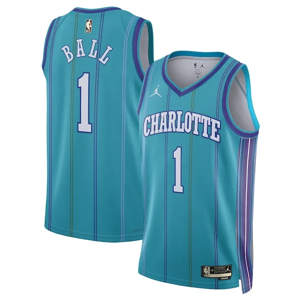 Delizioso Sofisticato Pratico LaMelo Ball Charlotte Hornets Jordan Brand Unisex 2023/24 Swingman Replica Jersey Classic Edition Teal