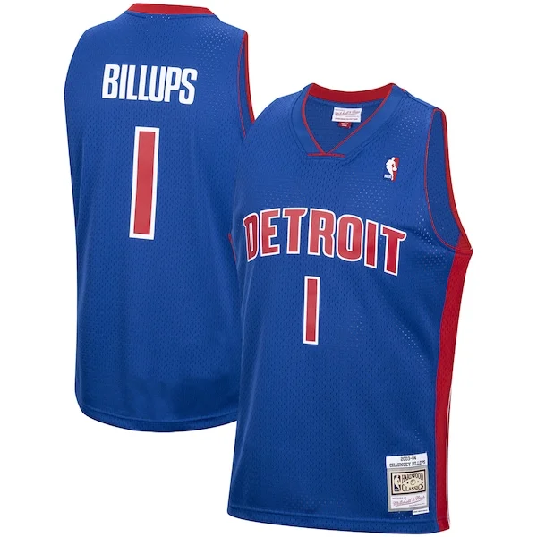 Meraviglioso Carino Chauncey Billups Detroit Pistons 2003/04 Hardwood Classics Swingman Jersey Royal