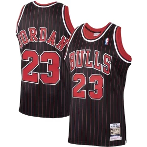 Raffinato Sofisticato Michael Jordan Chicago Bulls 1995/96 Hardwood Classics Authentic Jersey Black/Scarlet/White