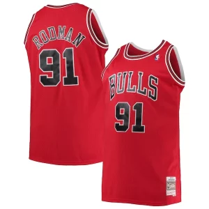 Duraturo Pratico Dennis Rodman Chicago Bulls 1997/98 Big & Tall Hardwood Classics Swingman Jersey Red