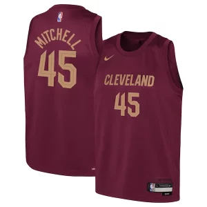 Lussuoso Duraturo Magnifico Donovan Mitchell Cleveland Cavaliers Nike Youth Swingman Jersey Icon Edition Wine