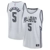 Magnifico Gorgeous Versatile Paolo Banchero Orlando Magic Youth 2024/25 Fast Break Player Jersey City Edition Silver
