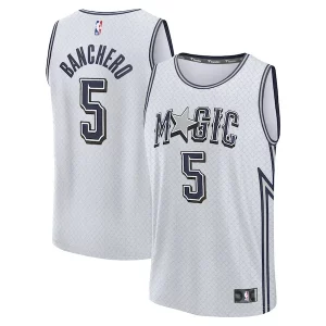 Magnifico Gorgeous Versatile Paolo Banchero Orlando Magic Youth 2024/25 Fast Break Player Jersey City Edition Silver