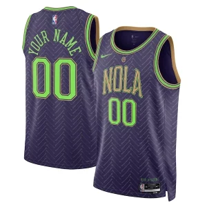 Splendido Sofisticato Gorgeous New Orleans Pelicans Nike Unisex 2024/25 Custom Swingman Jersey City Edition Purple