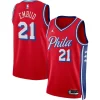 Sofisticato Lussuoso Joel Embiid Philadelphia 76ers Jordan Brand Unisex Swingman Jersey Statement Edition Red