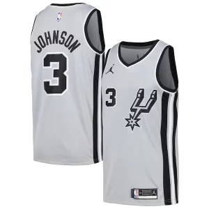 Accattivante Comodo Elegante Keldon Johnson San Antonio Spurs Nike Swingman Player Jersey Statement Edition Silver