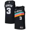 Fantastico Trendy Pratico Keldon Johnson San Antonio Spurs Nike Swingman Player Jersey City Edition Black