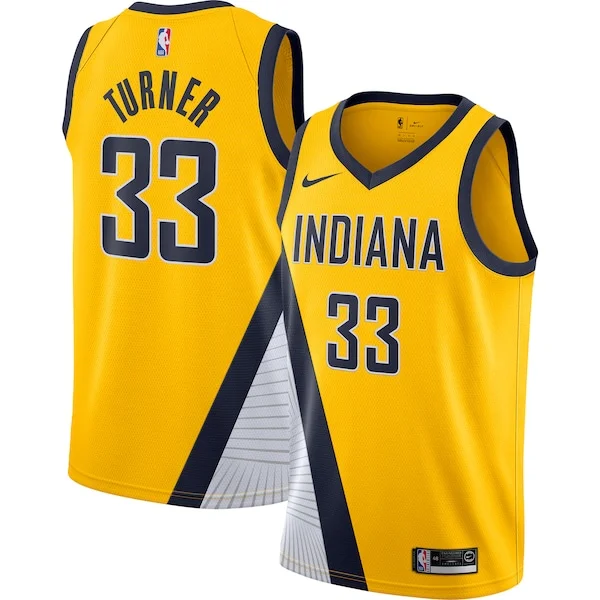 Duraturo Ottimo Myles Turner Indiana Pacers Nike Swingman Jersey Gold Statement Edition