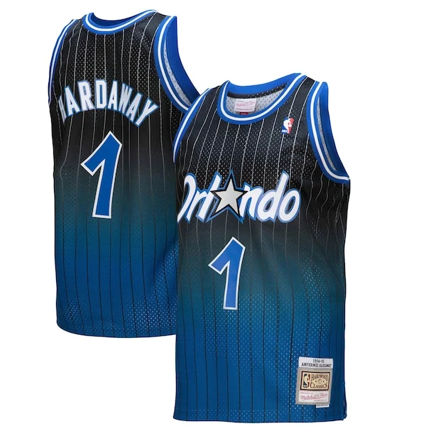 Bellissimo Penny Hardaway Orlando Magic 1994/95 Hardwood Classics Fadeaway Swingman Player Jersey Royal/Black