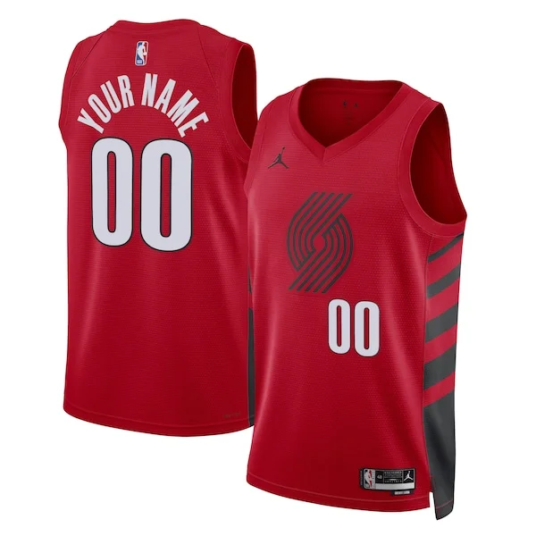 Cool Versatile Magnifico Portland Trail Blazers Jordan Brand Unisex 2022/23 Swingman Custom Jersey Statement Edition Red