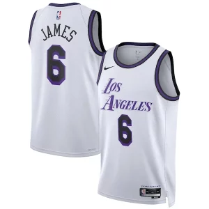 Classico Accattivante LeBron James Los Angeles Lakers Nike Unisex 2022/23 Swingman Jersey City Edition White