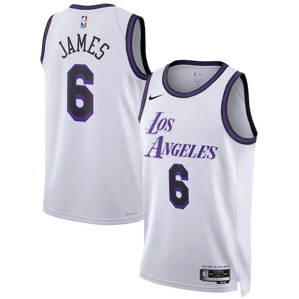 Classico Accattivante LeBron James Los Angeles Lakers Nike Unisex 2022/23 Swingman Jersey City Edition White