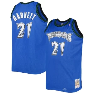 Resistente Eccezionale Kevin Garnett Minnesota Timberwolves Big & Tall Hardwood Classics 2003/04 Swingman Jersey Blue