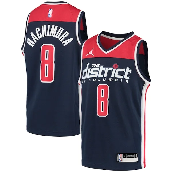 Duraturo Bellissimo Rui Hachimura Washington Wizards Jordan Brand Youth 2020/21 Swingman Player Jersey Statement Edition Navy