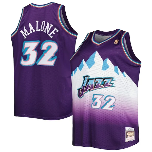 Splendido Classico Comodo Karl Malone Utah Jazz Big & Tall Hardwood Classics 1996/97 Swingman Jersey Purple/White