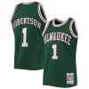 Magnifico Sofisticato Fascinante Oscar Robertson Milwaukee Bucks 1996/97 Hardwood Classics NBA 75th Anniversary Diamond Swingman Jersey Green